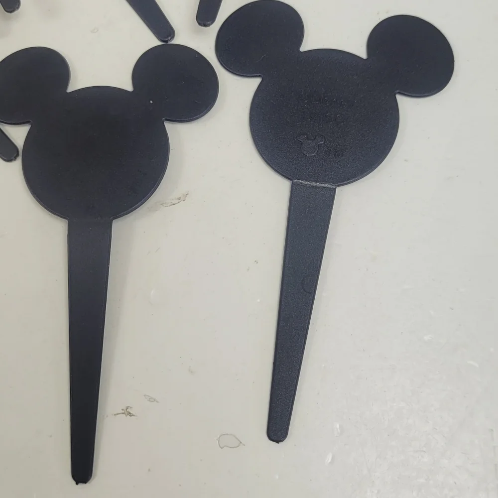 Black Mickey Mouse Ear Cupcake Toppers